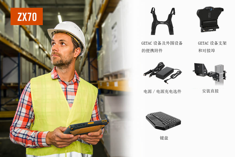 GETAC應用于倉庫材料處理的加固計算機優選解決方案